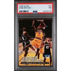 1999 FLEER ULTRA #50 KOBE BRYANT HOF LOS ANGELES LAKERS GRADED PSA 7 FRESH SLAB